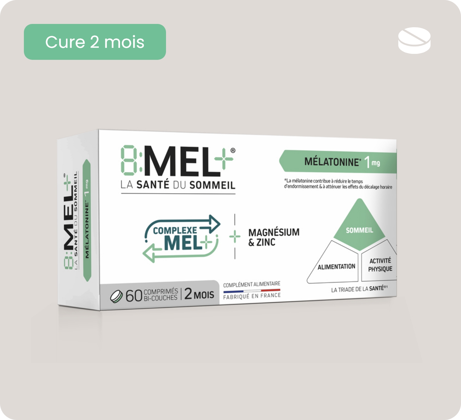 Complexe MEL+ Mélatonine 1mg