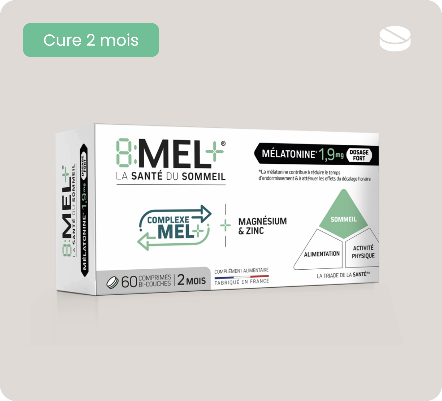 Complexe MEL+ Mélatonine 1,9mg